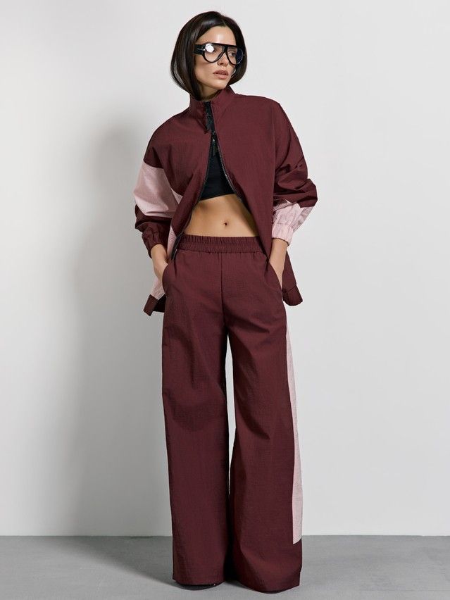 Брюки женские C LBK 3514, р.170-84-90, burgundy-pink - 1