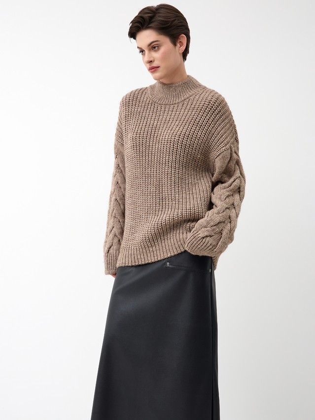 Джемпер женский CE LDK24136 24С-136СП, р.170-84, beige melange - 1