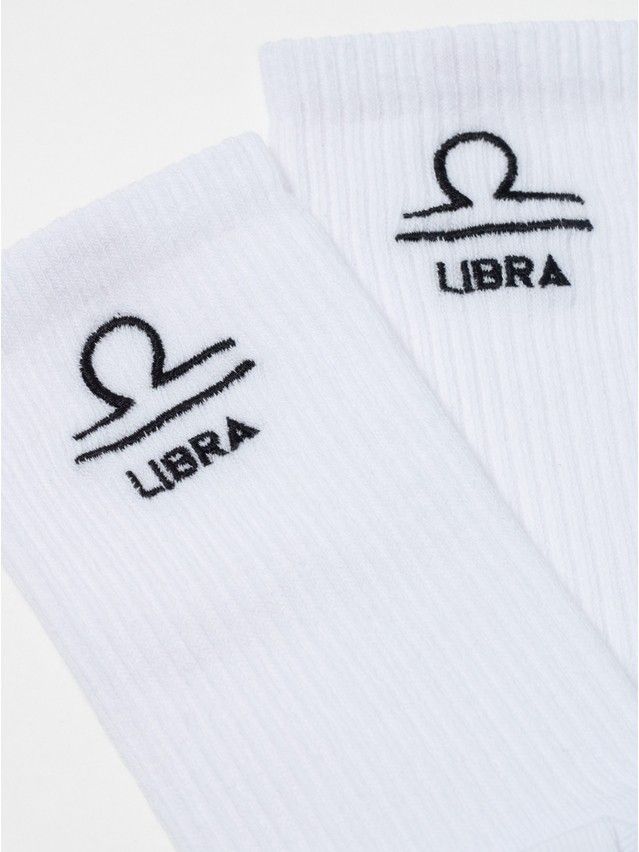 Носки женские хлопковые C FANTASY (с вышивкой) 24С-77СП, р.23-25, 638 белый - 9