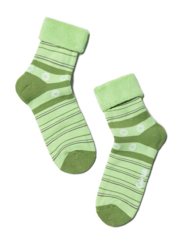 Носки хлопковые детские SOF-TIKI (махровые с отворотом) 6С-19СП, p. 22, светло-зеленый, рис. 043 - 1