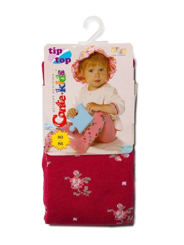 Колготки хлопковые детские TIP-TOP (люрекс) 7С-78СП, p. 80-86, бордо, рис. 258 - 2