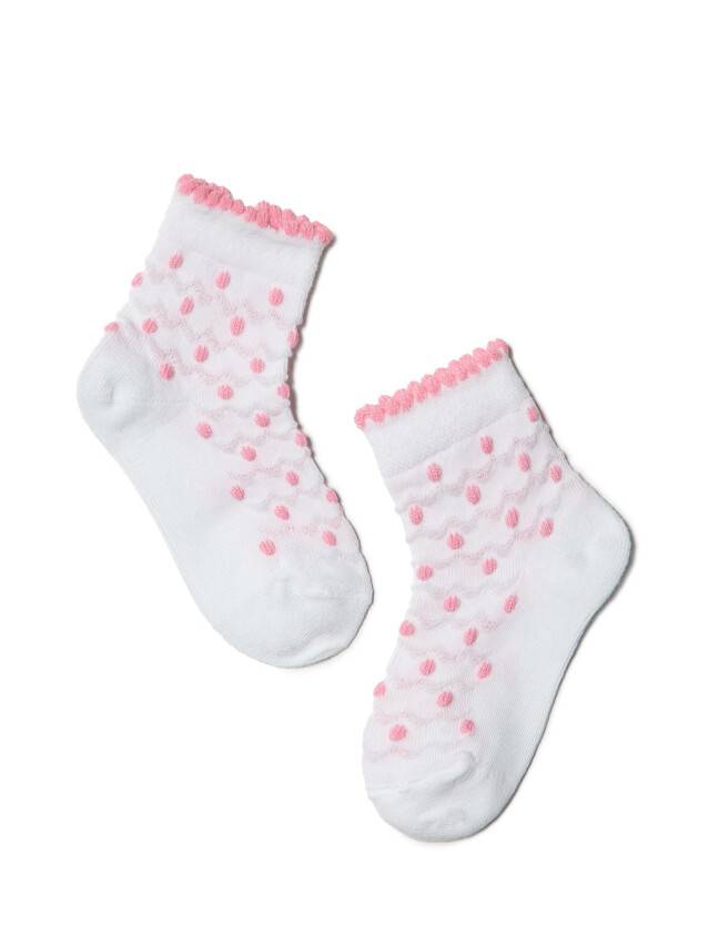 Носки хлопковые детские TIP-TOP (жаккард, 2 пары) 16С-100СП, p. 10, белый-светло-розовый, рис. 714 - 3