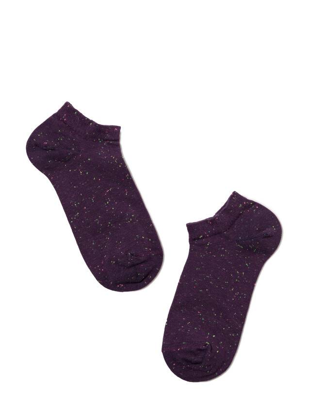 Носки хлопковые женские ACTIVE (ультракороткие, pixels) 16С-62СП, р. 36-37, баклажан, рис. 085 - 2