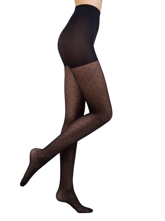 Колготки женские CE FANTASY DOTS SLIM, р.2, nero - 3