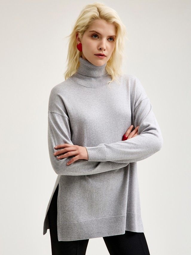 Джемпер женский CE LDK24109 24С-109СП, р.170-84, dark gray melange - 6