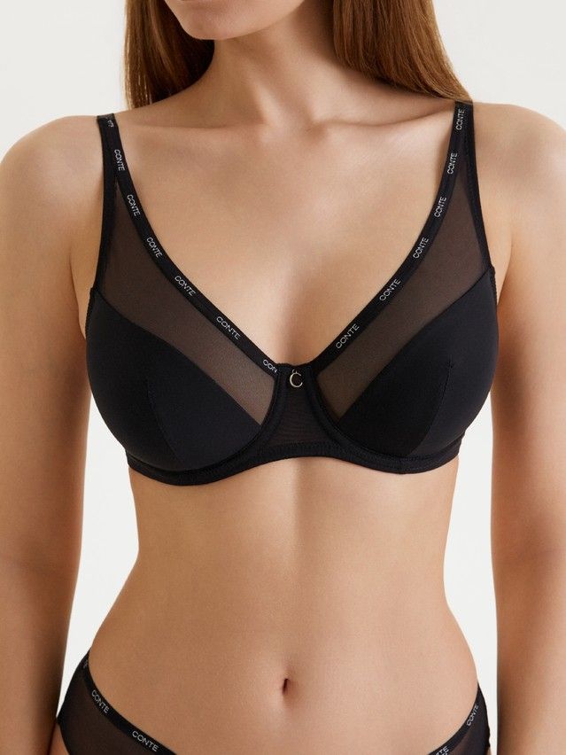 Бюстгальтер CE SECOND SKIN RB6189, р.70C, черный - 3