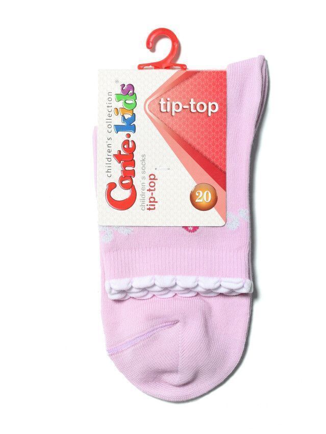 Носки хлопковые детские TIP-TOP (стразы, люрекс) 7С-45СП, p. 20, светло-розовый, рис. 250 - 2
