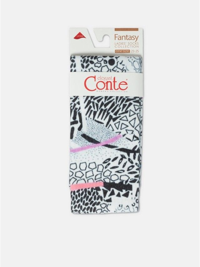 Носки женские хлопковые CE FANTASY (удлиненные, печать) 19С-236/1СП, р.36-39, 392 черно-белый - 6
