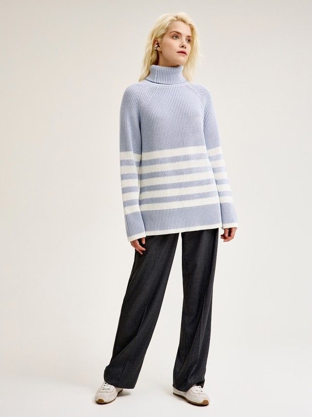 Джемпер женский CE LDK24116 24С-116СП, р.170-84, blue-ecru - 2