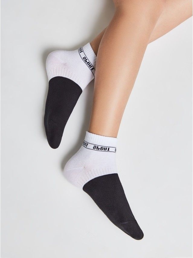 Носки детские ACTIVE (короткие) 13С-34СП, р.20, 510 белый-черный - 2
