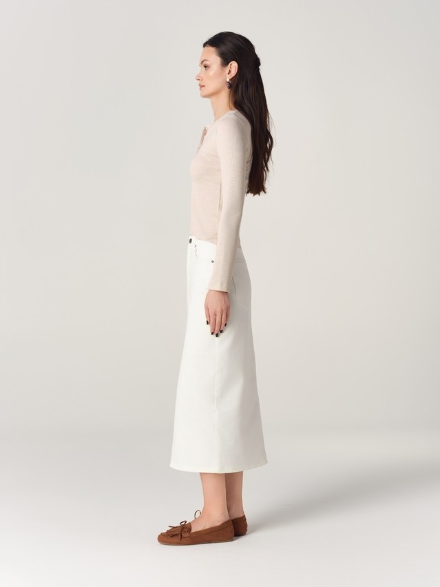 Юбка джинсовая жен. C CON-929, р.170-90, off white - 5