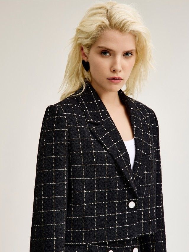 Жакет женский C LJ 3264, р.170-84-90, black-white - 2