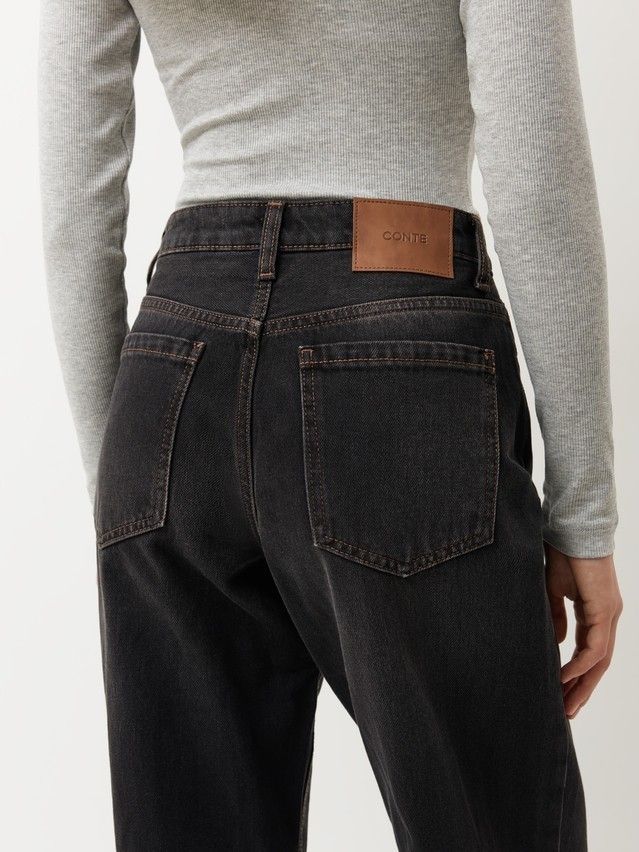 Джинсы жен. C CON-960, р.164-90, washed black - 7