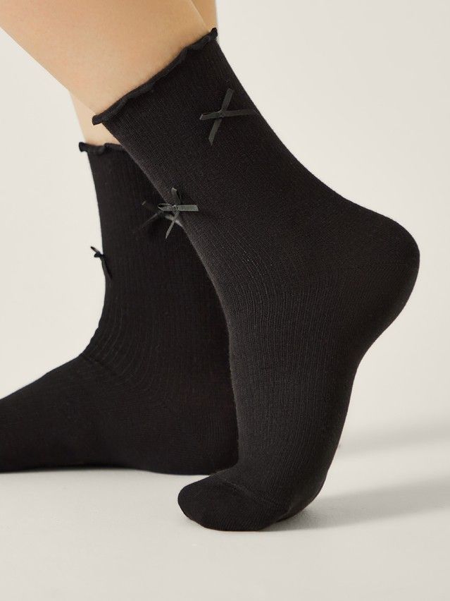 Носки женские хлопковые CE FANTASY 25С-43СП, р.23-25, 819 черный - 2