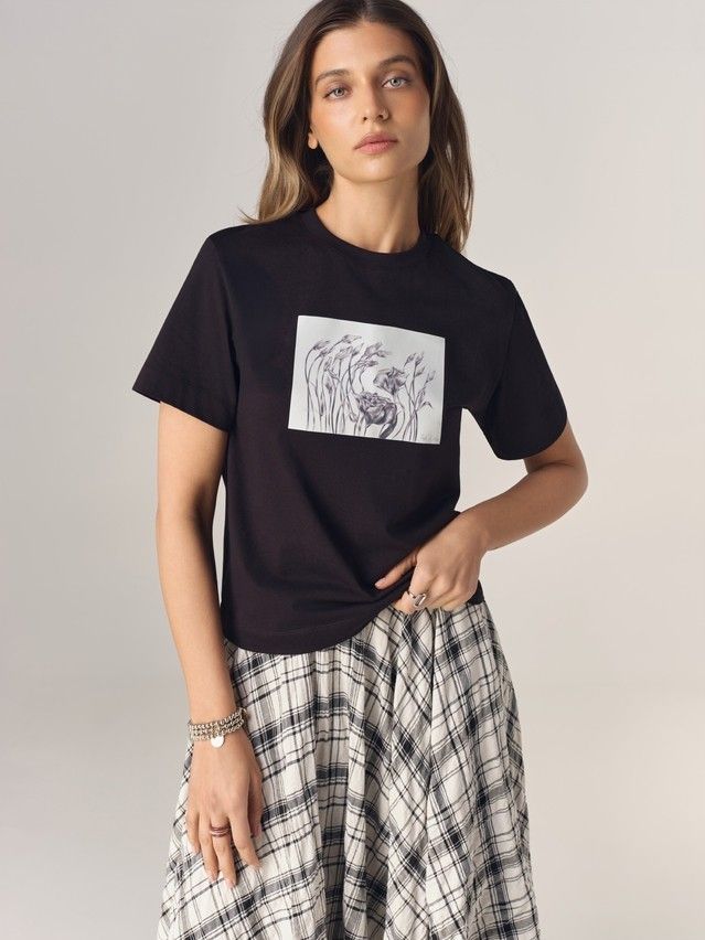 Джемпер женский C LD 3470, р.170-84, black-roses - 4