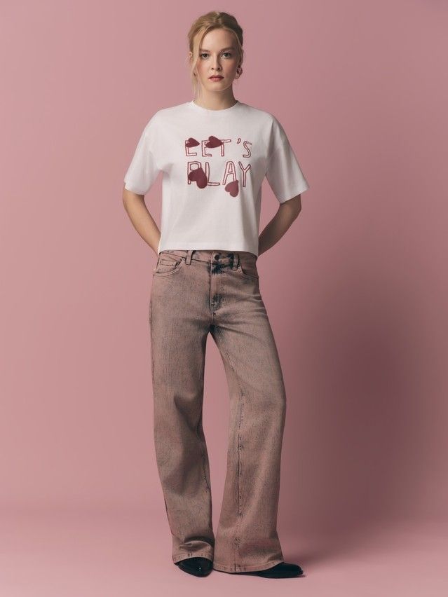 Джемпер женский CE LD 3032, р.170-92, white-play - 1