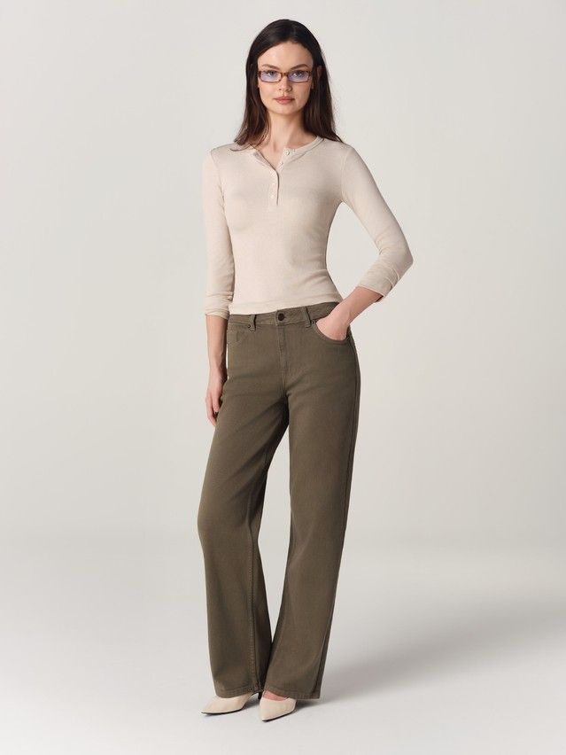 Джинсы женские C CON-919, р.164-90, brown - 1