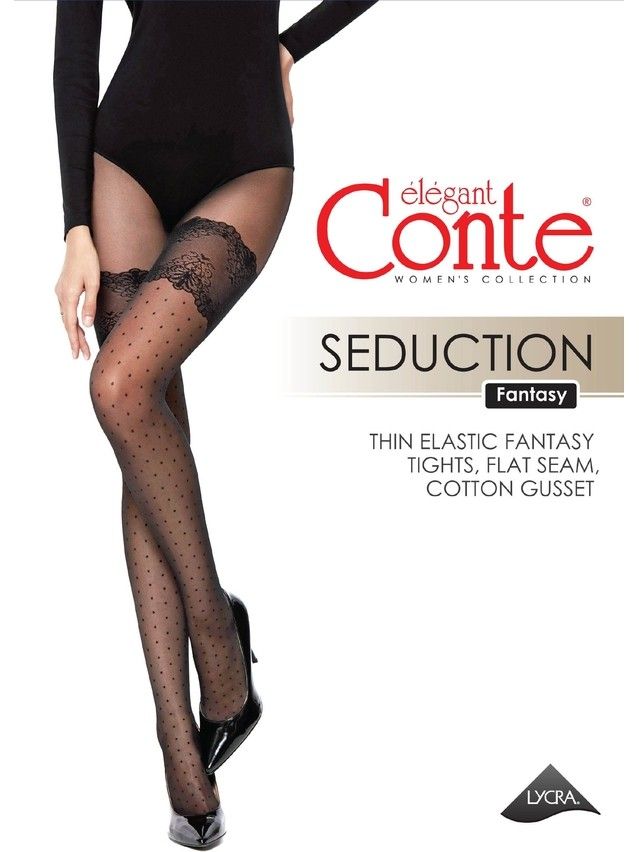 Колготки женские CE FANTASY SEDUCTION, р.2, nero - 10