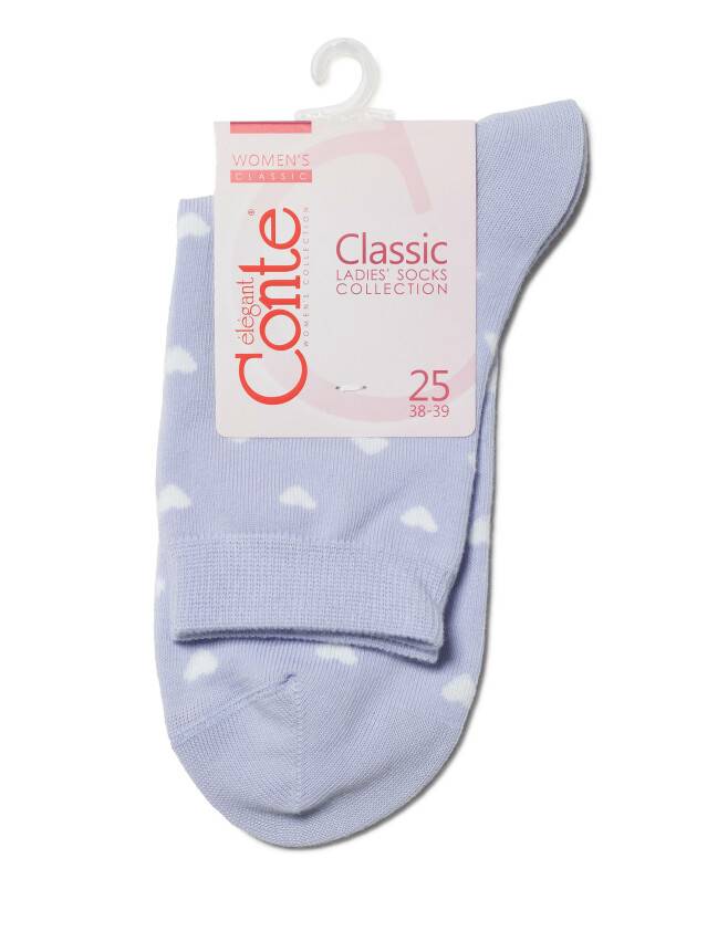 Носки женские хлопковые CLASSIC 7С-22СП, р. 36-37, 143 бледно-фиолетовый - 3