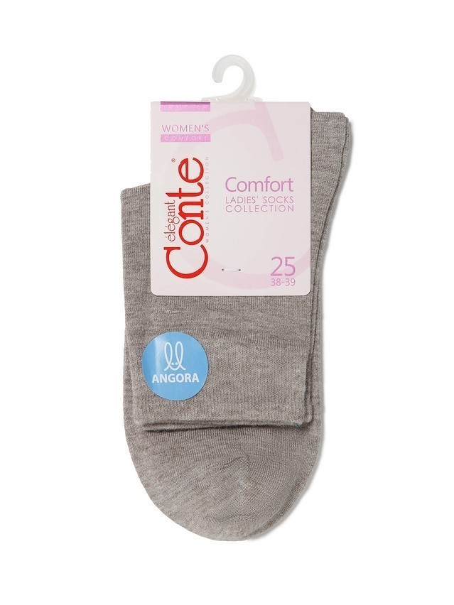 Носки вискозные женские COMFORT (ангора) 14С-114СП, р. 36-37, серо-бежевый, рис. 000 - 3