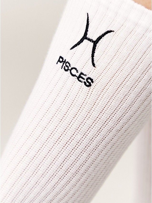 Носки женские хлопковые C FANTASY (с вышивкой) 24С-77СП, р.23-25, 635 белый - 4