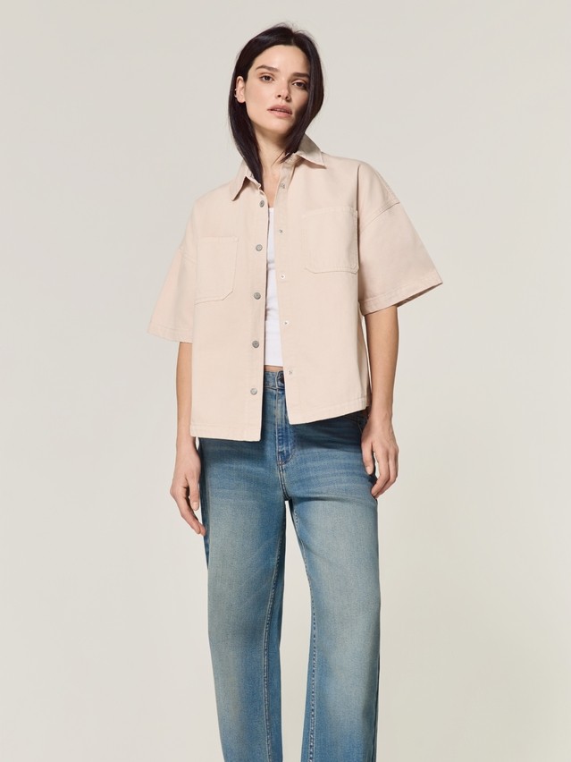 Ветровка джинсовая жен. C CON-926, р.170-84-90, beige - 5