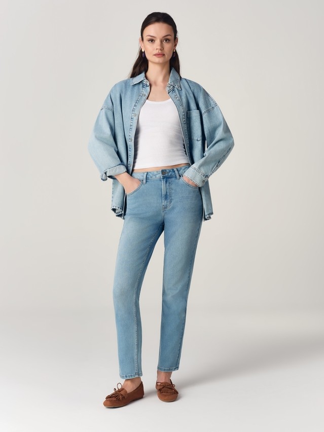 Джинсы жен. C CON-940, р.164-90, light blue - 1