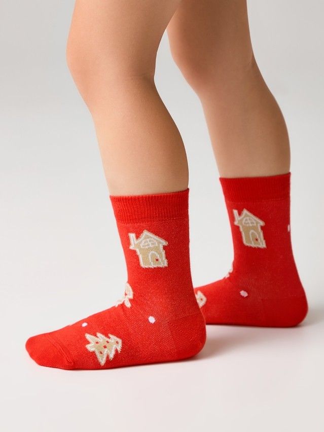 Носки детские CK NEW YEAR 21С-67СП, р.16-18, 1023 красный - 3