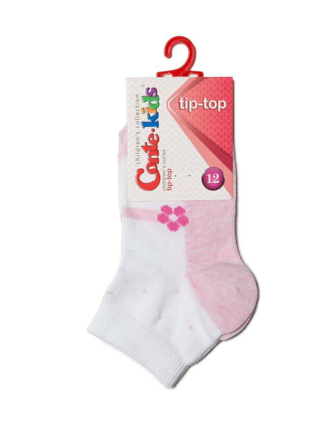 Носки хлопковые детские TIP-TOP 5С-11СП, p. 12, белый-светло-розовый, рис. 255 - 2