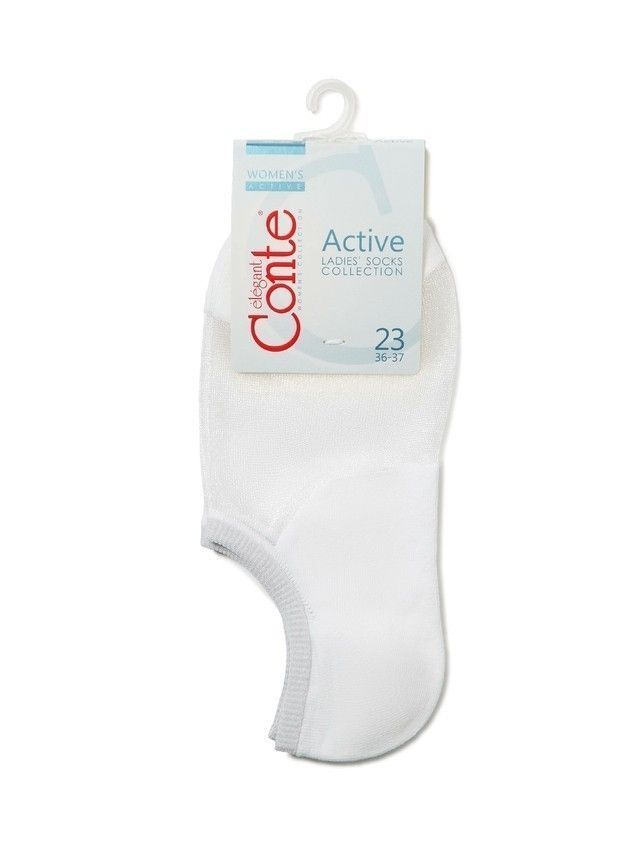 Носки женские хлопковые ACTIVE (ультракороткие) 18С-4СП, р. 36-37, 000 белый - 3