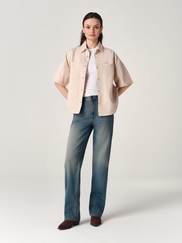 Ветровка джинсовая жен. C CON-926, р.170-84-90, beige - 11