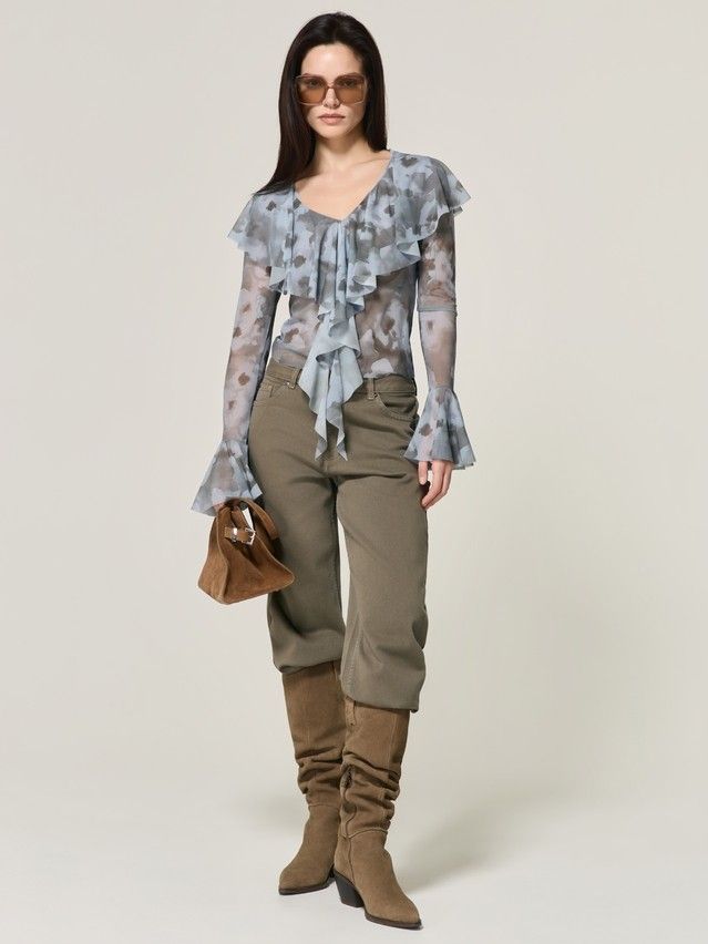 Джемпер женский C LD 3485, р.170-84, flower - 1