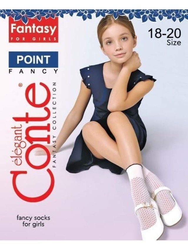 Носки для девочек нарядные CE POINT, р.18-20, bianco - 5