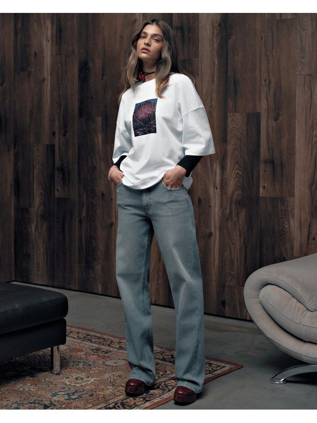 Джемпер женский C LD 3468, р.170-84, white-aster - 1