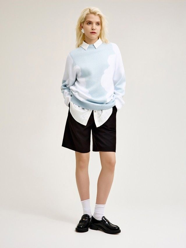 Джемпер женский CE LDK24122 24С-122СП, р.170-84, blue-white - 1