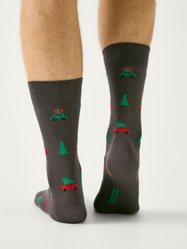 Носки мужские DW NEW YEAR 21С-71СП, р.27-29, 1027 темно-серый - 2