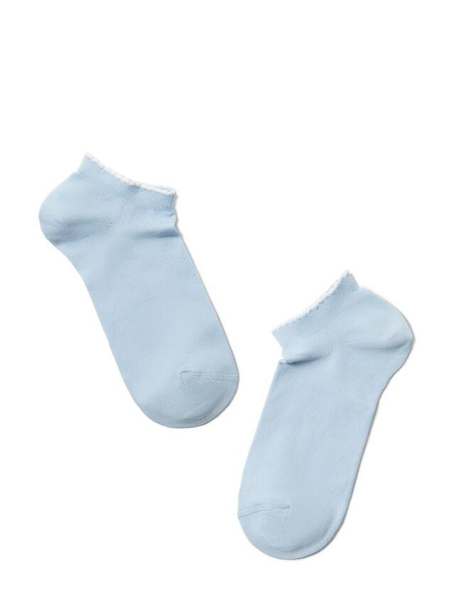 Носки хлопковые женские ACTIVE (короткие, пикот) 12С-45СП, р. 36-37, голубой, рис. 041 - 2