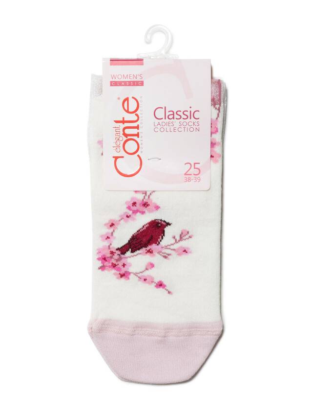 Носки женские хлопковые CLASSIC (rete) 16С-83СП, р.36-37, 216 молочный - 3