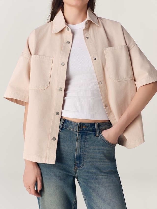 Ветровка джинсовая жен. C CON-926, р.170-84-90, beige - 9