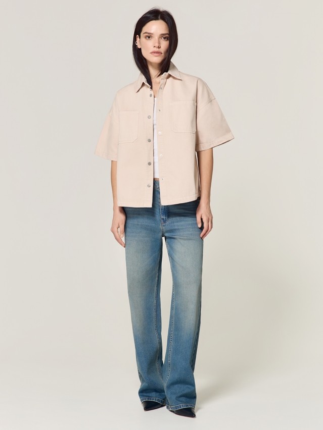 Ветровка джинсовая жен. C CON-926, р.170-84-90, beige - 4