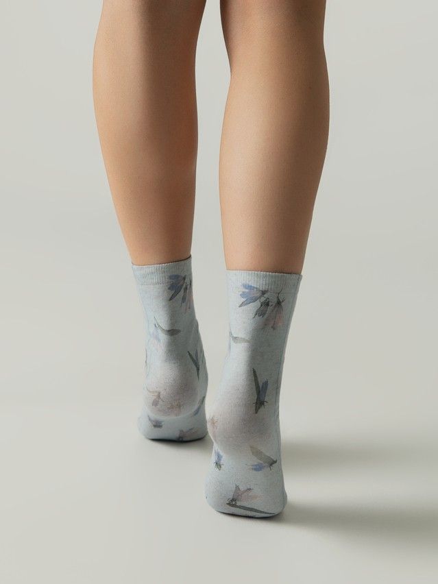 Носки женские C FLOWERS 20С-107/3СП, р.23-25, 1149 голубой - 2