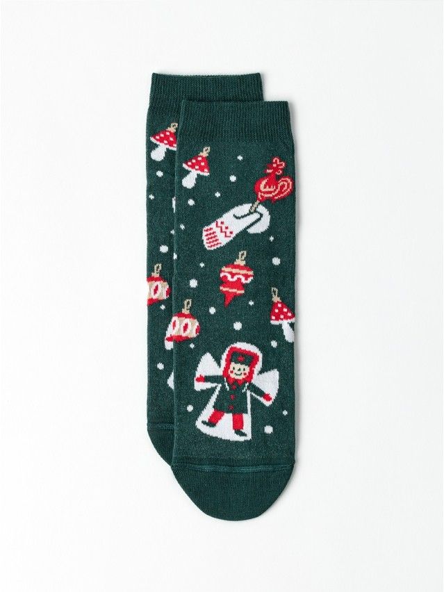 Носки детские CK NEW YEAR 21С-67СП, р.16-18, 1026 темно-зеленый - 4