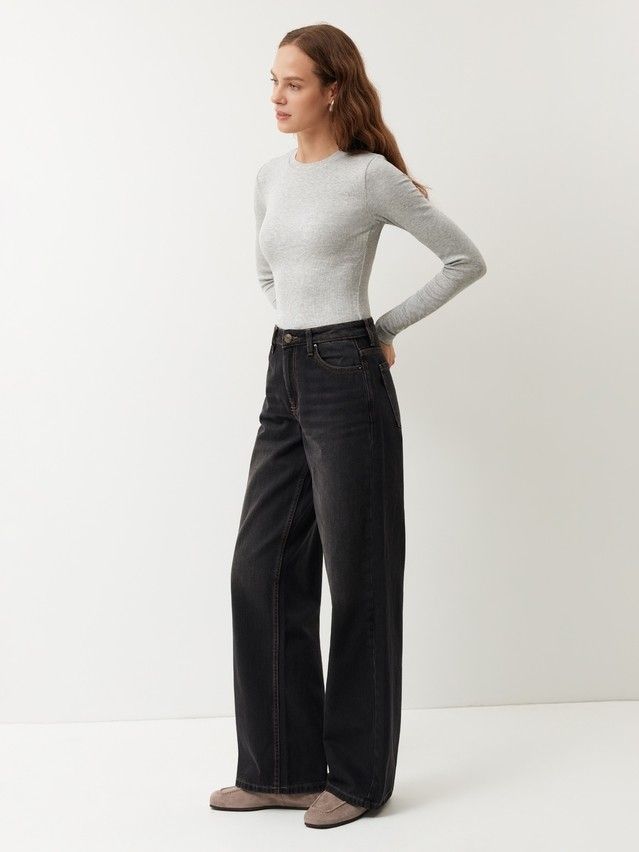 Джинсы жен. C CON-960, р.164-90, washed black - 3