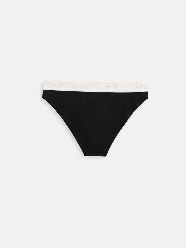 Трусы жен. CE PRINT DOTS LB 2545, р.90, black-light almond - 4