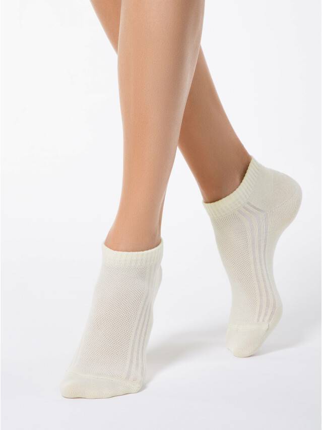 Носки хлопковые женские CLASSIC (короткие) 7С-34СП, р. 36-37, кремовый, рис. 016 - 1