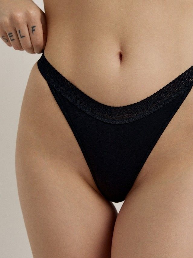 Трусы женские CE PRINT DOTS LTA 2542, р.90, black - 3
