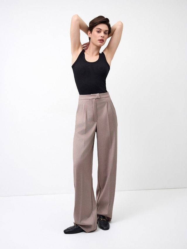 Брюки женские C LBK 3257, р.164-84-90, beige - 1