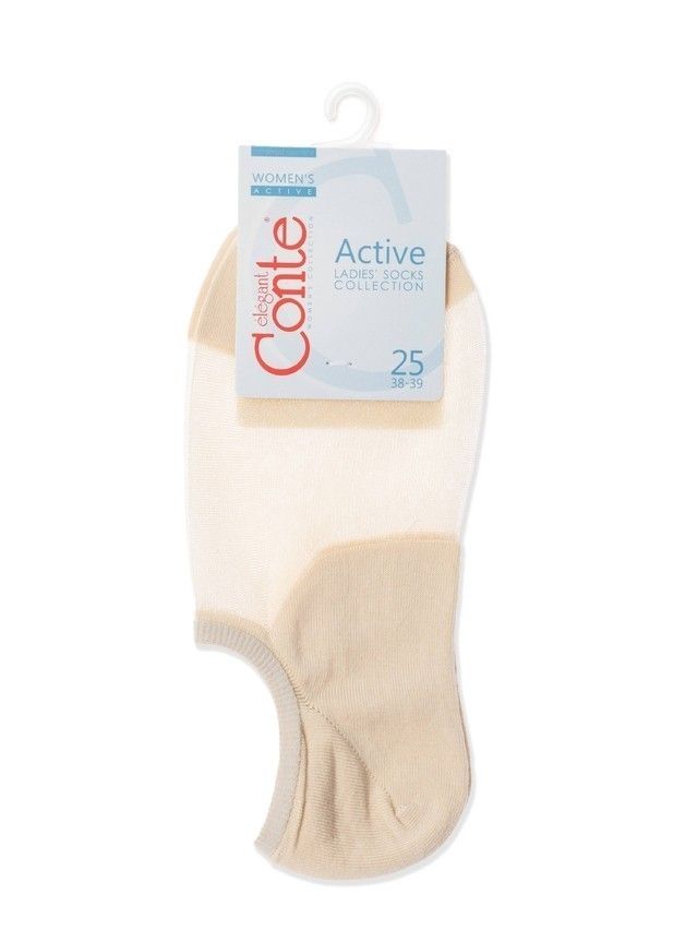 Носки женские хлопковые CE ACTIVE (ультракороткие) 18С-4СП, р.36-37, 000 бежевый - 3