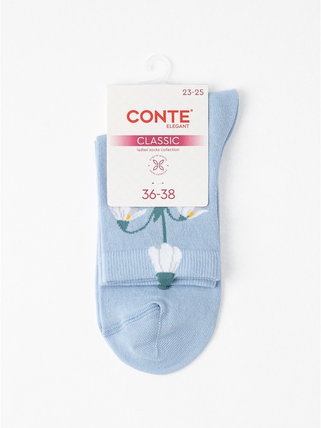 Носки женские хлопковые CE CLASSIC 17С-183СП, р.23-25, 1138 светло-голубой - 5