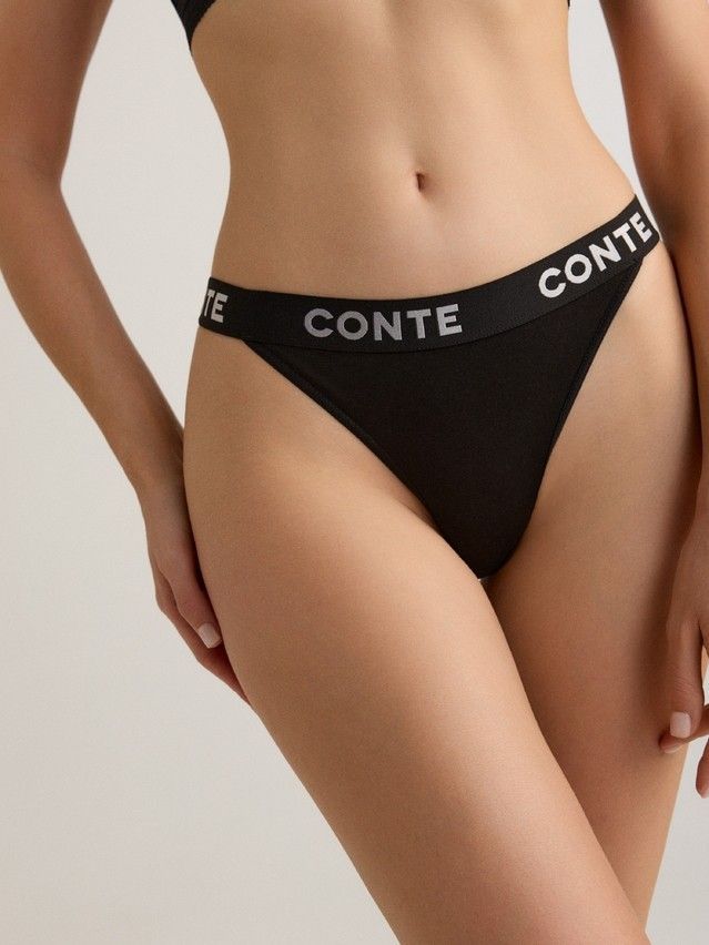 Трусы женские CE COMFY LINE LTA 2992, р.90, black-silver - 1